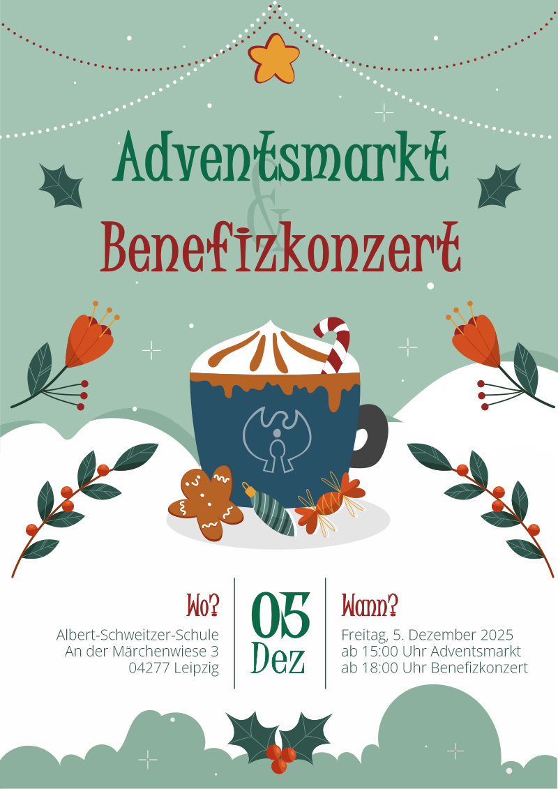 Adventsmarkt und Benefizkonzert 2025 in derr Albert-Schweitzer Schule